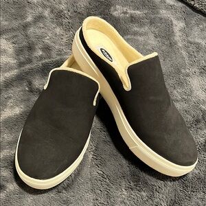 Black Slip-On Sneakers